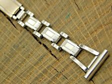 Peerless Vintage Watch Band 15mm Deployment White Rolled Gold Plate Pre-Owned