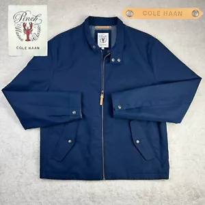 Cole Haan Japan Exclusive PINCH Maine Classic Navy Twill Rain Harrington Jacket - Bild 1 von 20