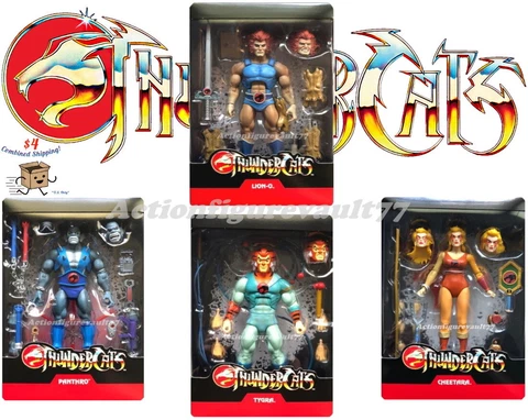 SUPER 7 Thundercats Ultimates LION-O Panthro TYGRA Cheetara Cover