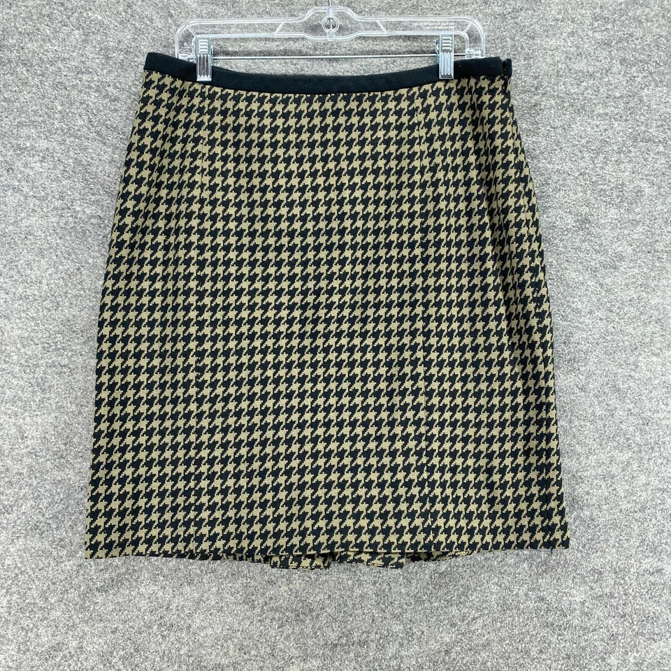 Falda Etcetera Mujer 10 Negra Geométrica Línea A Midi Cremallera Forrada tiro medio Informal Foto 1 de 4