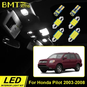 19pcs White LED Bulbs Interior Lighting Package Kit For HONDA Pilot 2003-2008 - Foto 1 di 12