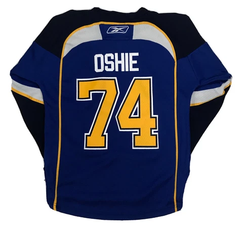Kids NHL Reebok St. Louis Blues T.J. Oshie #74 Hockey Jersey Size Youth S/M Cover