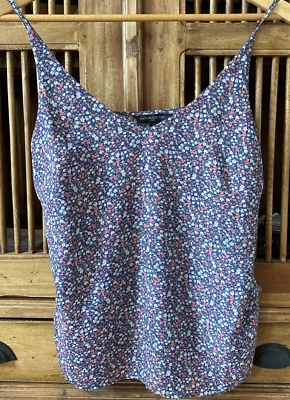 Banana Republic Multicolor Floral Correa de Espagueti Frontal Forrado Top Femenino XS Foto 1 de 4