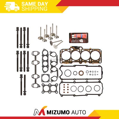 Head Gasket Set Intake Exhaust Valves Fit 98-03 Volkswagen Beetle Golf Jetta 8V - Image 1 of 4