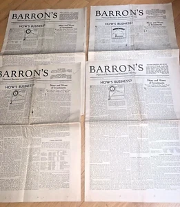 4 - 1945 / 1946 BARRON'S NATIONAL BUSINESS AND FINANCIAL WEEKLY Publications - Picture 1 of 11