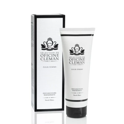 OFICINE CLEMAN Doccia Schiuma Neroli Blanc Rigenerante Unisex Profumato Eleganza e Fascino Noir