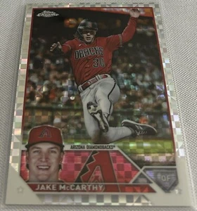 2023 Topps Chrome Baseball Jake McCarthy Arizona Diamondbacks X-Fractor #86 - Picture 1 of 2