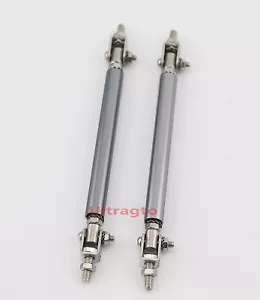 Adjustable Titanium TI Style Front Bumper Lip Splitter Strut Rod Tie Support Bar - Bild 1 von 3