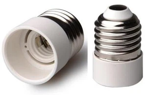 Adaptador 230V de E27 a E14 reducción de zócalo adaptador roscado zócalo convertidor - Imagen 1 de 1