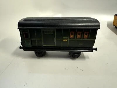 MARKLIN 1 GAUGE MAIL VAN TIN LITHO PREWAR WAGON MADE IN GERMANY - Image 1 of 4