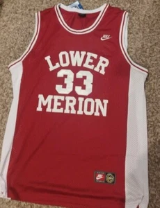 Medium Kobe Bryant #33 Red Lower Merion Highschool Jersey Brand New - Picture 1 of 2