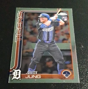 2025 TOPPS CHROME ROOKIE CARD #225 JACE JUNG RC DETROIT TIGERS NRMT-MT!!!! - Picture 1 of 2