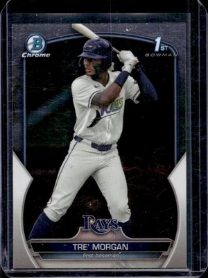 2023 Bowman Draft Tre Morgan Chrome 1st Prospect #BDC-199 Rays - Image 1 of 2