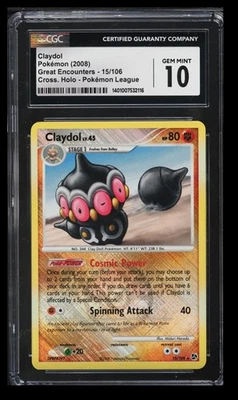 2008 Great Encounters Claydol CGC 10 English #15/106 Cross. Holo - Pokemon - Image 1 of 2