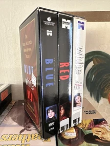 Red, White, Blue Trilogy Krzysztof Kieslowski VHS Box set - Picture 1 of 1