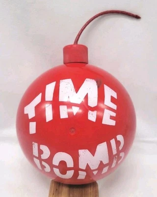 Vintage 1960's Milton Bradley Time Bomb Game Red Timer w/ Wick - Working, No Box - Image 1 of 4