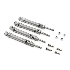 1/10 RC Stainless Steel Front Rear CVD Drive Shaft For Traxxas Slash 4X4 Rustler - Foto 1 di 22