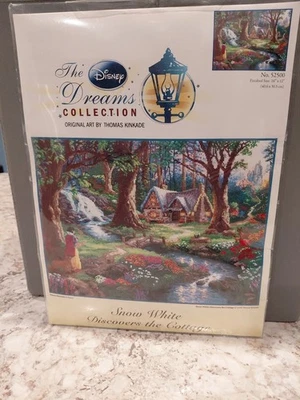 Disney Dreams Snow White Discovers The Cottage Cross Stitch Kit 16x12 New - Image 1 of 4