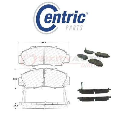Centric Posi Quiet Disc Brake Pads w Shims for 1991-1995 Acura Legend 3.2L ql - Изображение 1 из 4