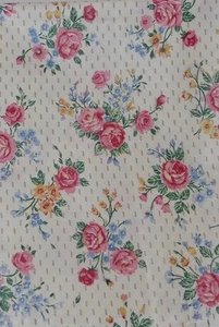 Tela de algodón victoriana rosa chintz por yarda - Imagen 1 de 2