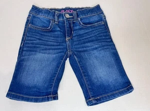 Sz 5, Denim 'Skimmer' shorts,The Children's Place, Rose Wash, Back to School! - Picture 1 of 6