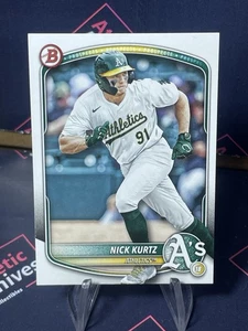 NICK KURTZ 2025 BOWMAN PROSPECTS BP-114 Oakland Athletics A’s - Picture 1 of 2