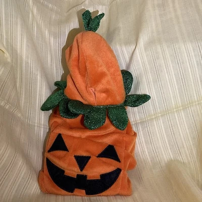 Fantasia de cachorro de pelúcia Martha Stewart Pets Halloween abóbora Jack O lanterna tamanho XS - Imagem 1 de 4