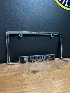 Bergstrom Porsche License Plate Frame Vintage Appleton Wi Dealership Dealer Tag  - Bild 1 von 5