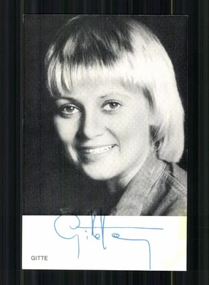 Gitte Haenning Autogrammkarte Druck Signiert # BC 222775 - Bild 1 von 2