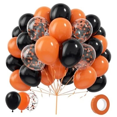 Globos Negro y Naranja, 70 Piezas 12 Pulgadas Azul y Metálico Azul y Azul Claro Foto 1 de 4