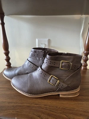 Botas Rocket Dog Mujer 9 Mack Botines Marrón Hebilla Tacones Cubanos Cremallera Foto 1 de 4