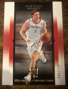 2005-06 UD Ultimate Collection #47 Bob Sura SP #d /750! ROCKETS - Picture 1 of 2