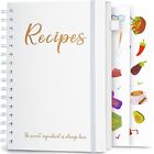 Recipe Book To Write In Your Own Recipes Sprial Hardcover Personal Blank Recipe