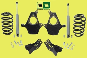Kit de caída de 2/4" extenso + amortiguadores RR PARA 00-06 Chevy GMC Tahoe Yukon Escalade Suburban - Imagen 1 de 1