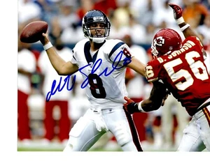 HOUSTON TEXANS SIGNED MATT SCHAUB 8X10 PHOTO COLOR NFL VIRGINIA L@@K! PROOF! - Picture 1 of 1