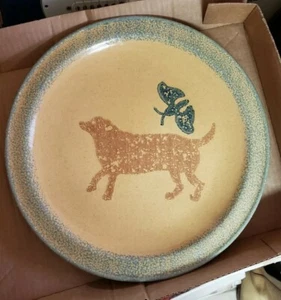 Pfaltzgraff "America" Collectors Club fullsize Dog Plate 2007 Meetings HTF WOW! - Picture 1 of 2