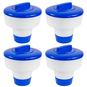 4-pack 3" Floating Tablet Chlorine 3 Pounds Capacity Spa Hot Tub Swimming Pool - Picture 1 of 3