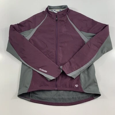 Chaqueta para mujer Pearl Izumi L gris granate reflectante cremallera forrada de lana ciclismo Foto 1 de 4