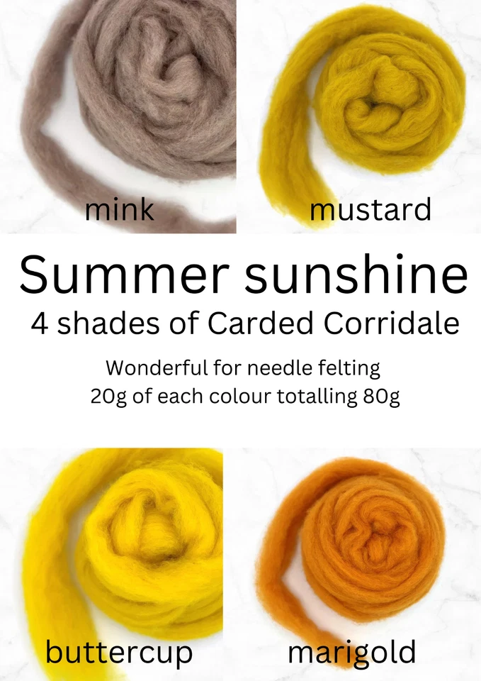 Corriedale carded wool for wool crafts. 80g - Image 1 of 1