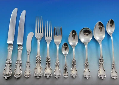 Burgundy by Reed & Barton Sterling Silver Flatware Set 12 Service 150 pcs Dinner - Imagem 1 de 4