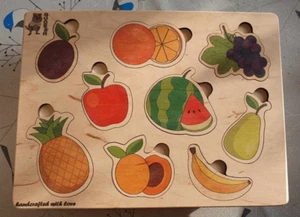 Educational Toys for 1 2 3 Years Old Girls and Boys - 6 Wooden Puzzles for Kids - Picture 1 of 20