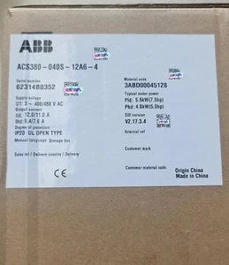 1pc ABB ACS380-040S-12A6-4 frequency converter 5.5 KW - Picture 1 of 2