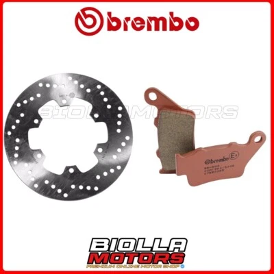 KIT PASTIGLIE + DISCO BREMBO DUCATI SPORTCLASSIC GT 1000 2012 POSTERIORE [SD - F Foto 1 de 4