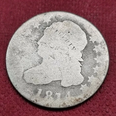 1814 Capped Bust Dime 10c Circulated #46130 Cover