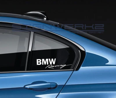 Par de potencia de calcomanías adhesivas logotipo BMW M3 M4 M5 M6 340i 550i X3M X4 X5M X6M M M Foto 1 de 4