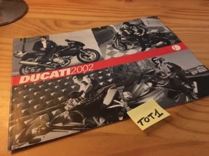 Ducati 2002 Póster 998 748 900SS 750 ST2 ST4S Monstruo Moto Catálogo Folleto - Imagen 1 de 3