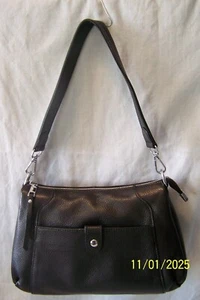 OVER EARTH GENUINE SOFT LEATHER MEDIUM HOBO HANDBAG SHOULDER CROSSBODY EUC - Picture 1 of 7