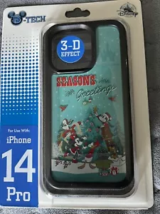 DISNEY PARKS Mickey & Friends Seasons Greetings iPHONE 14 Pro Case New - Picture 1 of 2