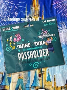 2023 Disney RunDisney Wine & Dine Half Marathon Passholder Figment Magnet - Bild 1 von 1