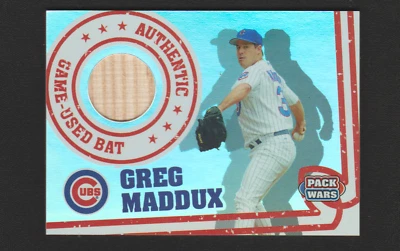 2005 TOPPS PACK WARS GREG MADDUX GAME-USED BAT NON-AUTO/NON-AUTOGRAPH - Image 1 of 2